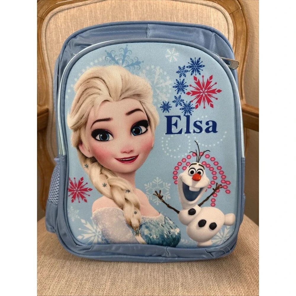 Elsa & Olaf Blue Character multipurpose backpack school travel Cartoon fun prek